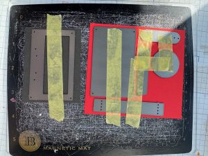 closeup die cut layour